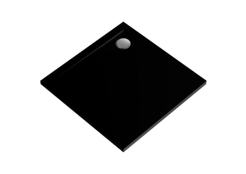Душевой поддон GEOS тонкий черный, 90 x 90 х 4,5 / 1,5 00377 фото