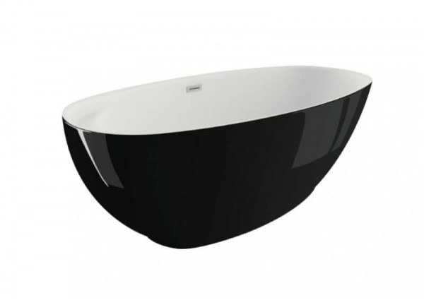 Акрилова ванна KIVI чорна глянцева, 165 x 75 см