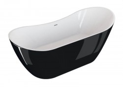 Акрилова ванна ABI чорна глянцева, 180 x 80 см