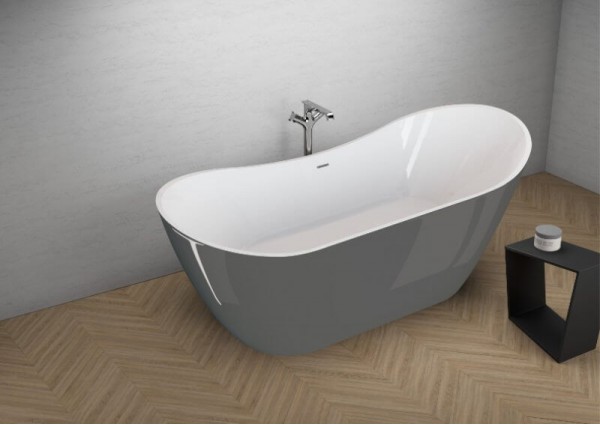 Акрилова ванна ABI графітова, 180 x 80 см