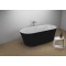 Акрилова ванна UZO чорна матова, 160 x 80 см